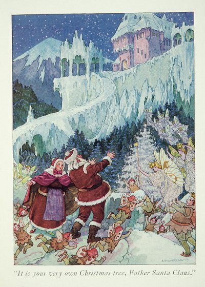 Illustration aus Ein Besuch im Land des Weihnachtsmanns von Frederick Richardson